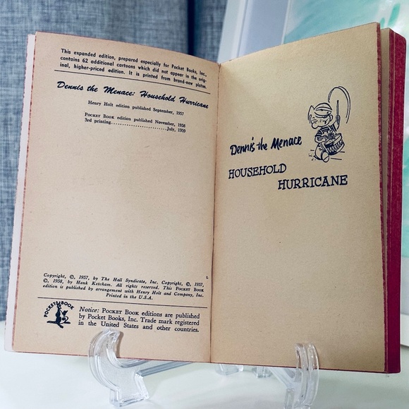 Vintage Dennis the Menace Household Hurricane Paperback Book - Picture 2 of 6